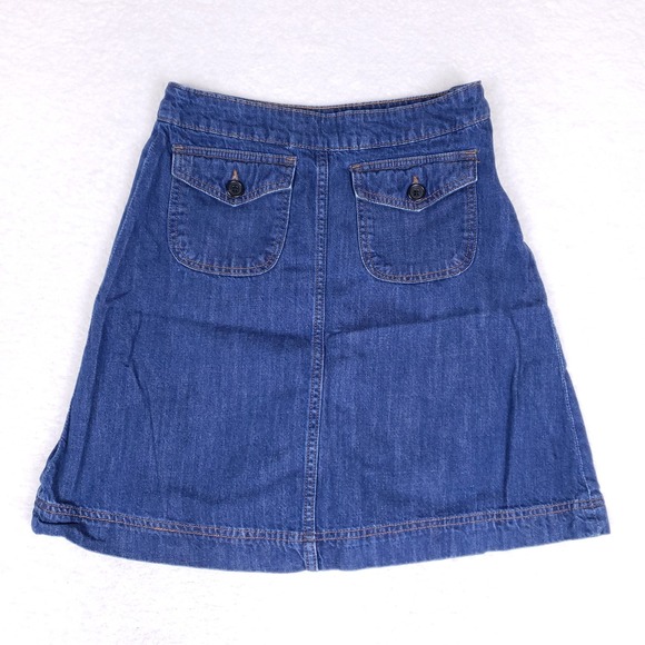 Gap 1969 Denim A-Line Skirt Size 27R Blue Cotton Pockets Y2K Retro Casual - Picture 1 of 9